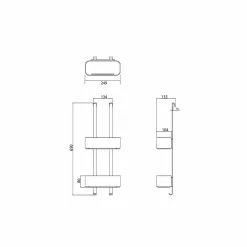 Tiger 2-Store Shower Caddy Dusjkurv -Varme og inneklima Salgsbutikk coram tiger dusjkurv 1500210146 tegning tilpasset comfort
