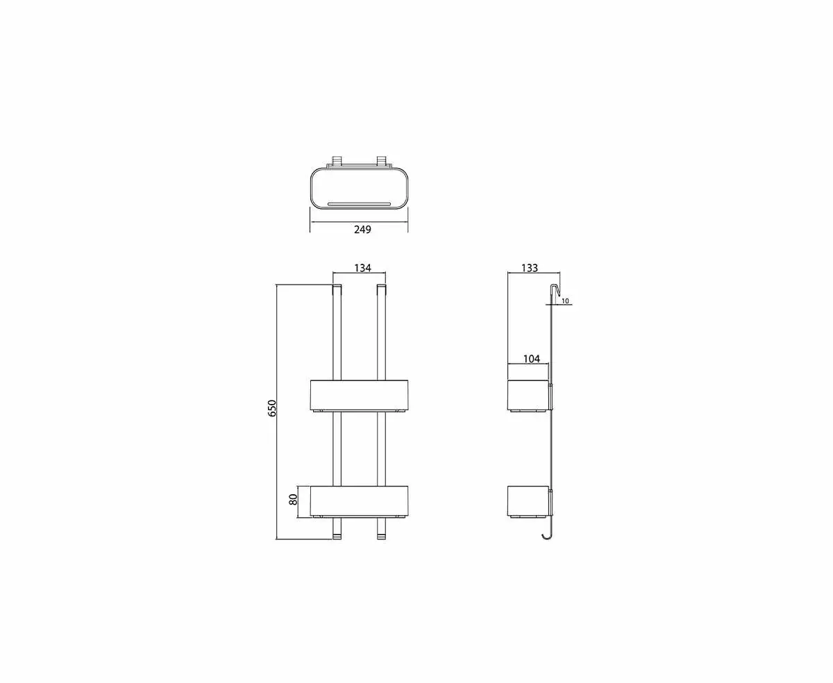 Tiger 2-Store Shower Caddy Dusjkurv 4 Tiger 2-Store Shower Caddy Dusjkurv - Bilde 3
