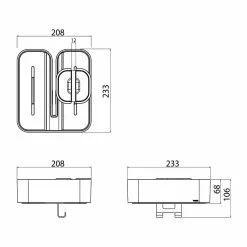 Tiger 2-Store Clip On Dusjkurv -Varme og inneklima Salgsbutikk coram tiger dusjkurv 1500310746 tegning tilpasset comfort