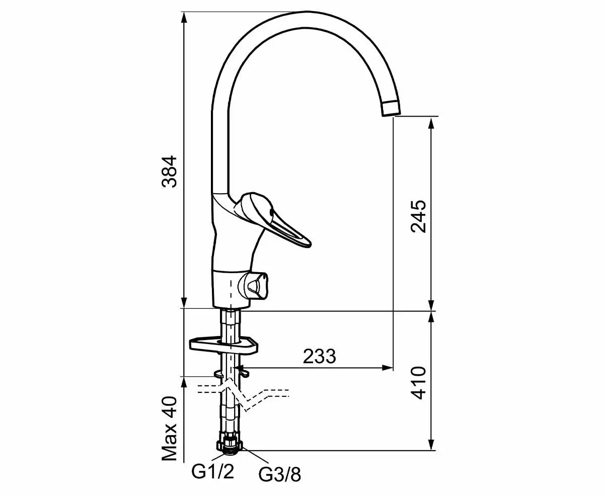 FM MATTSSON 9000E II Kjøkkenkran M/avst. 5 FM MATTSSON 9000E II Kjøkkenkran M/avst. - Bilde 3