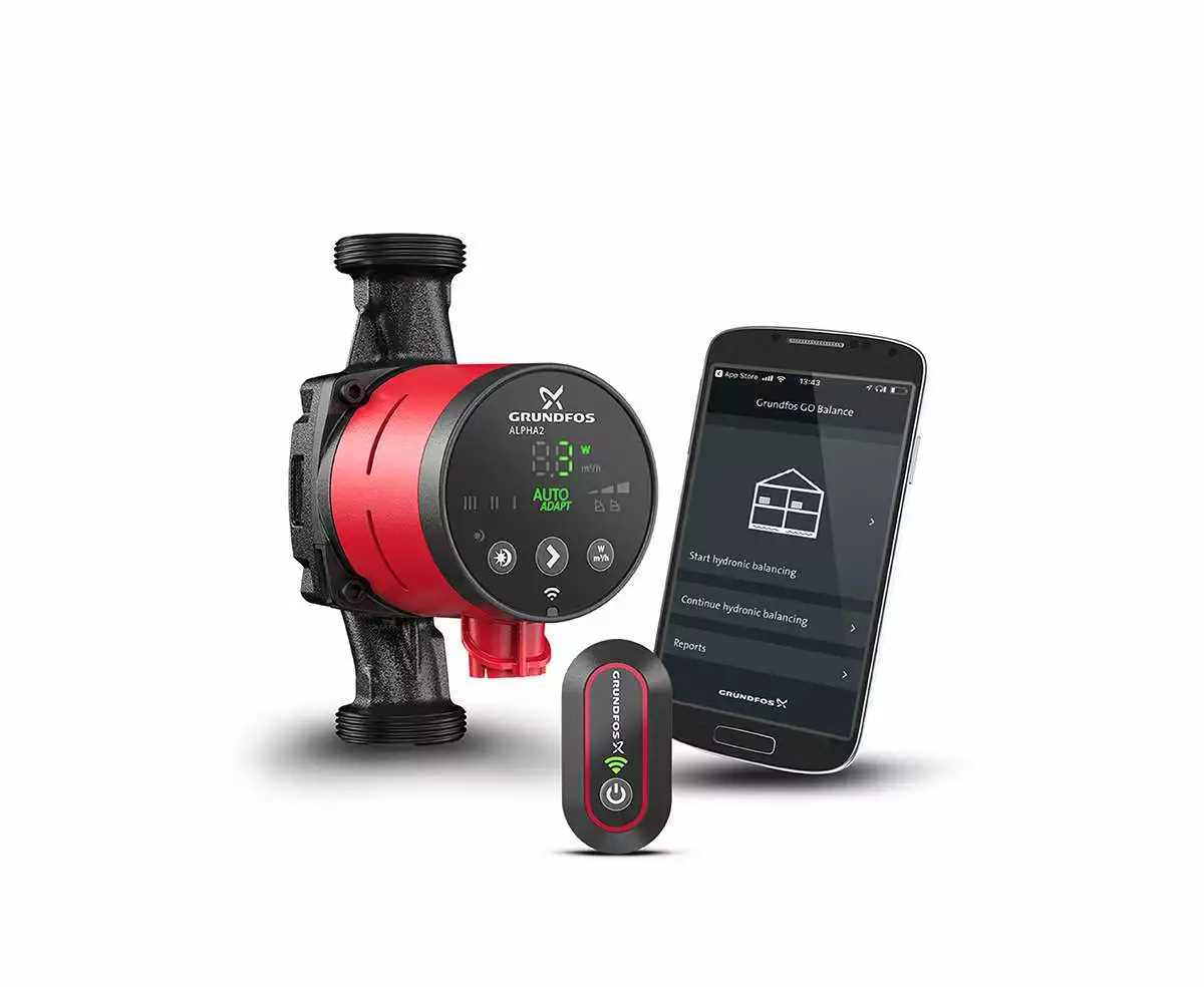 Grundfos Alpha2 25-60 180 Sirkulasjonspumpe 5 Grundfos Alpha2 25-60 180 Sirkulasjonspumpe - Bilde 3