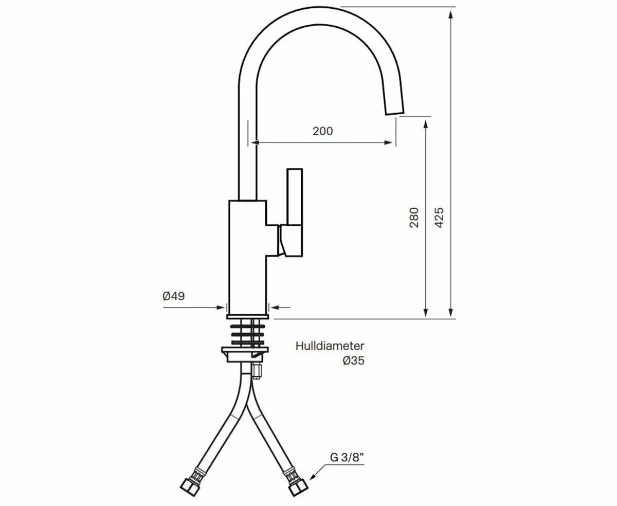 Tapwell ARM180 Kjøkkenkran 4 Tapwell ARM180 Kjøkkenkran - Bilde 2