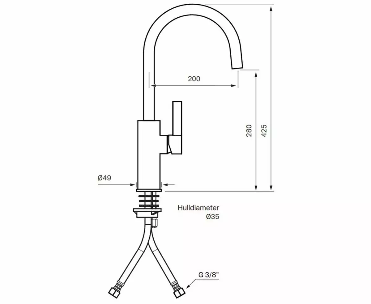 Tapwell ARM180 Kjøkkenkran 4 Tapwell ARM180 Kjøkkenkran - Bilde 2