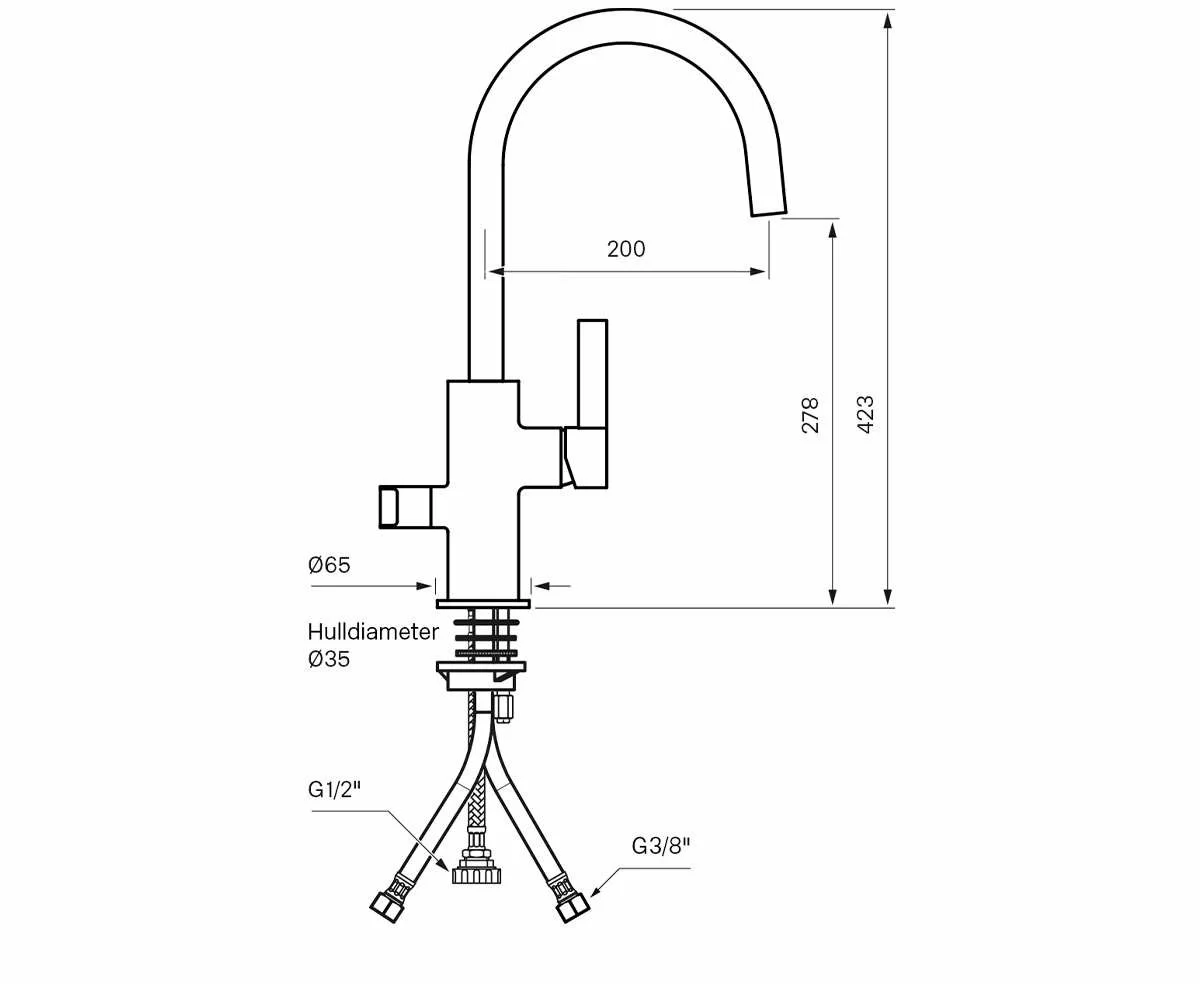 Tapwell ARM184 Kjøkkenkran 4 Tapwell ARM184 Kjøkkenkran - Bilde 2