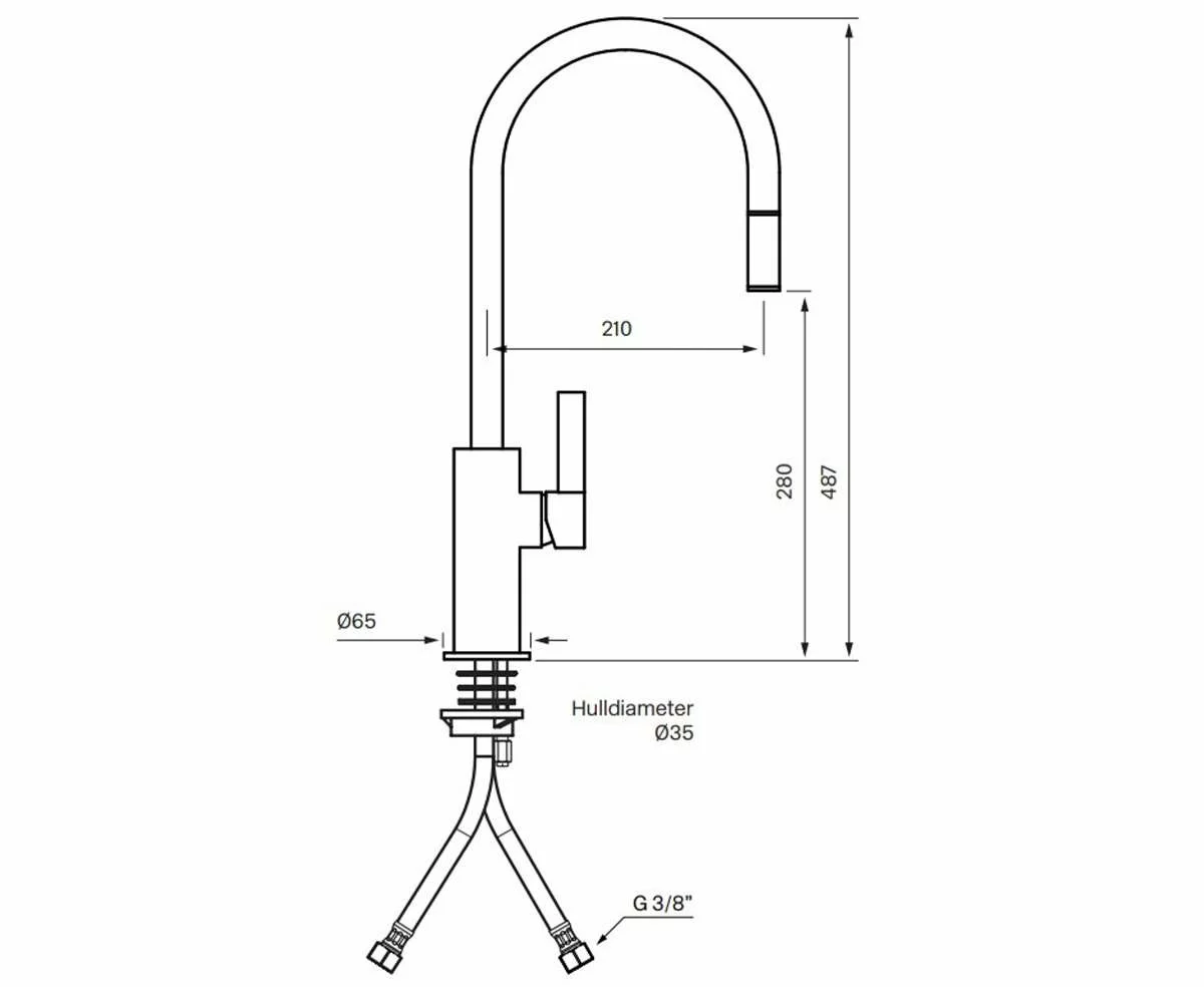 Tapwell ARM185 Kjøkkenkran 4 Tapwell ARM185 Kjøkkenkran - Bilde 2