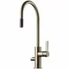 Tapwell ARM885 Kjøkkenkran -Varme og inneklima Salgsbutikk tapwell arm885 brushed nickel kjokkenkran 9423573 produktbilde tilpasset comfort