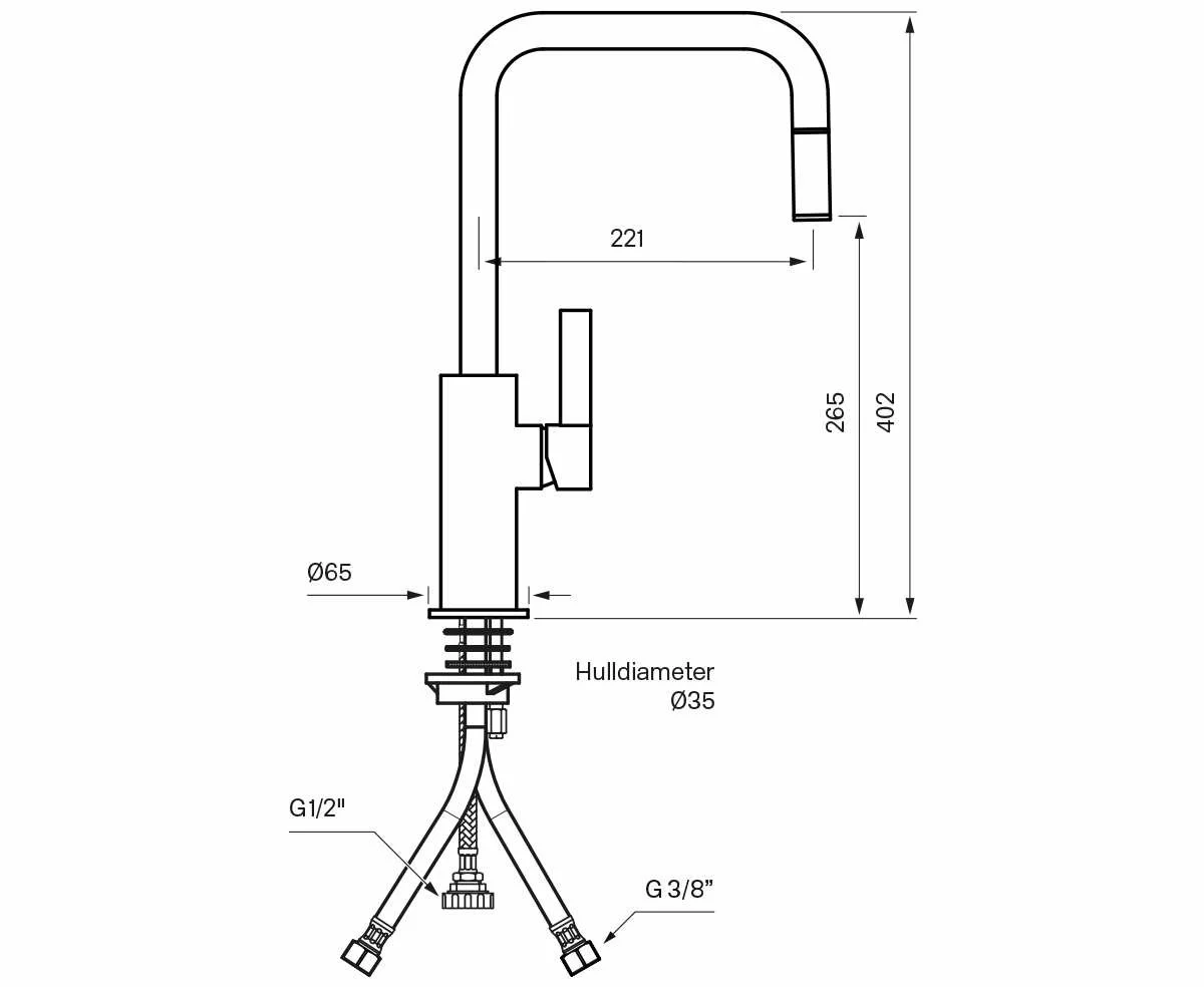 Tapwell ARM985 Kjøkkenkran 4 Tapwell ARM985 Kjøkkenkran - Bilde 2