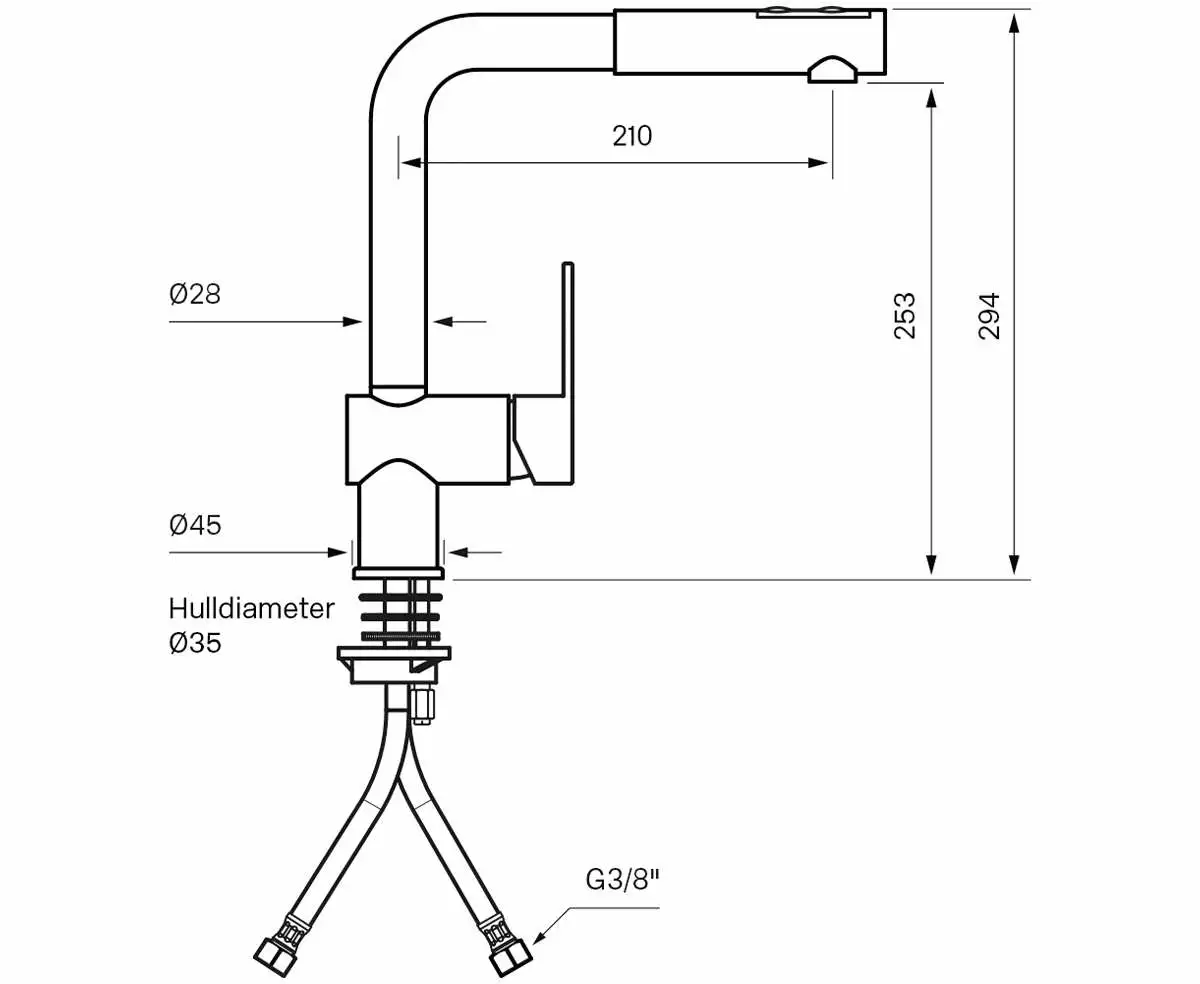 Tapwell RIN285 Kjøkkenkran 4 Tapwell RIN285 Kjøkkenkran - Bilde 2