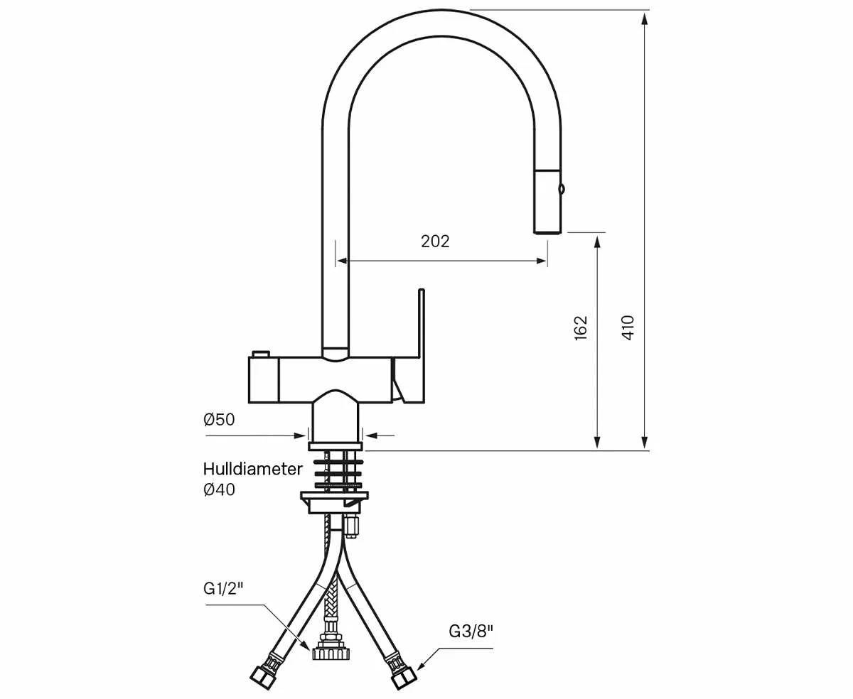 Tapwell RIN885 Kjøkkenkran 4 Tapwell RIN885 Kjøkkenkran - Bilde 2