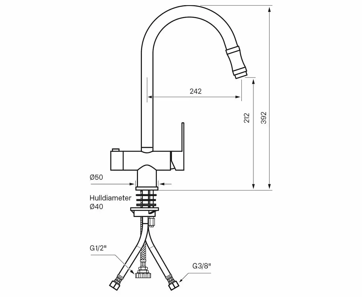 Tapwell RIN886 Kjøkkenkran 4 Tapwell RIN886 Kjøkkenkran - Bilde 2