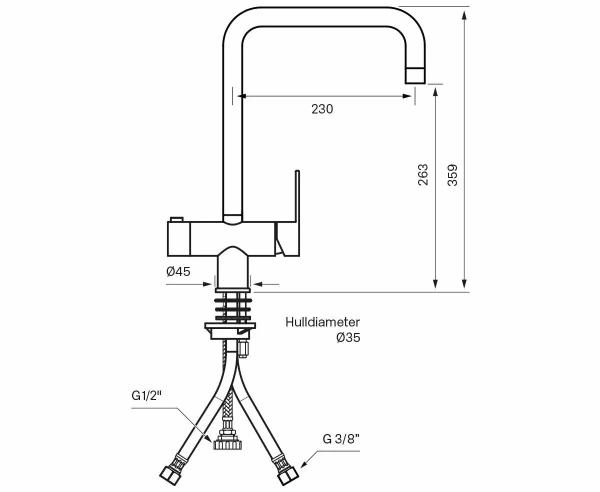 Tapwell RIN984 Kjøkkenkran 4 Tapwell RIN984 Kjøkkenkran - Bilde 2